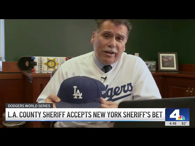 ⁣World Series: LA County sheriff accepts New York sheriff's bet