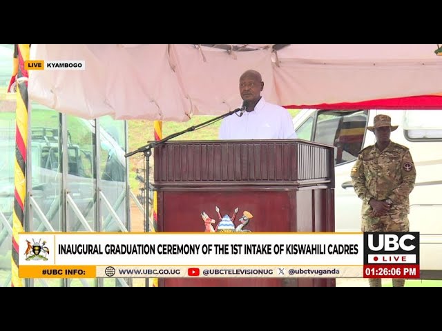 ⁣LIVE: MUSEVENI GRACES THE INAUGURAL GRADUATION OF THE 1ST INTAKE OF KISWAHILI CADRES | OCT 24, 2024.