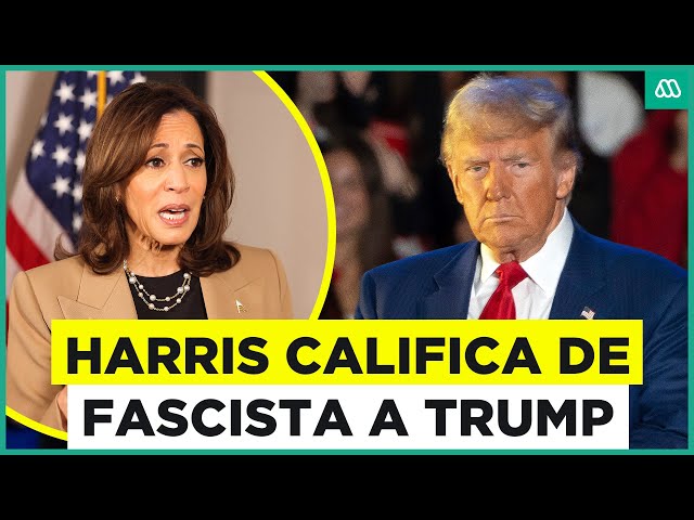 ⁣Kamala Harris llama fascista a Donald Trump