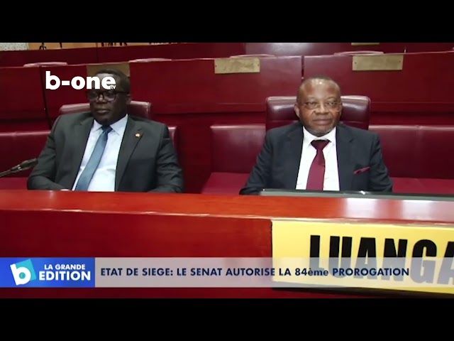 ⁣Etat de siège : le Sénat autorise la 84e prorogation