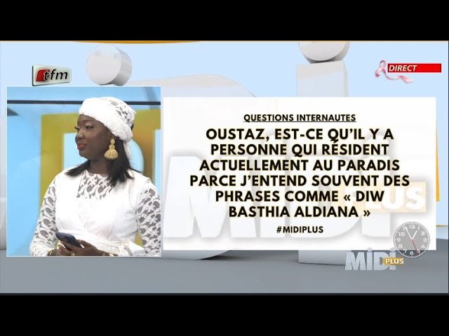 ⁣Questions 2: Est-ce qu'il y'a des personnes qui resident actuellement au paradis parce que