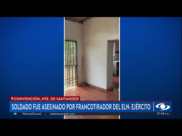 ⁣Soldado fue atacado por francotirador y perdió la vida