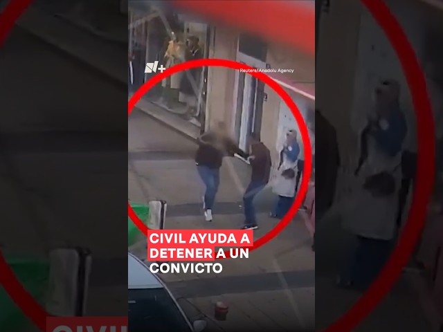 ⁣Civil ayuda a la policía a detener a un convicto - N+ #Shorts