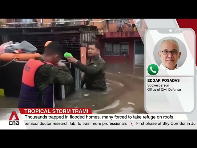 ⁣How Tropical Storm Trami rescue operations are progressing in the Philippines