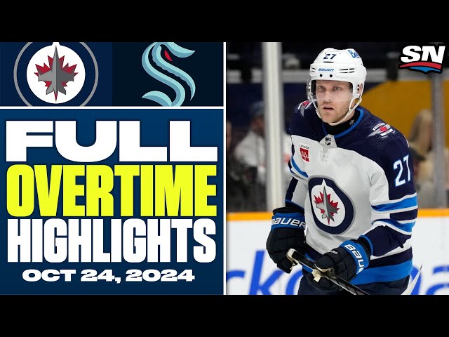 ⁣Winnipeg Jets at Seattle Kraken | FULL Overtime Highlights - October 24, 2024