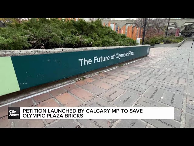 ⁣Petition launched by Calgary MP to save Olympic Plaza bricks