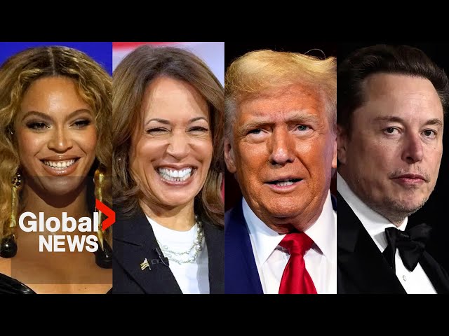 ⁣US election 2024: How celebrities endorsing Harris, Trump could shift the race