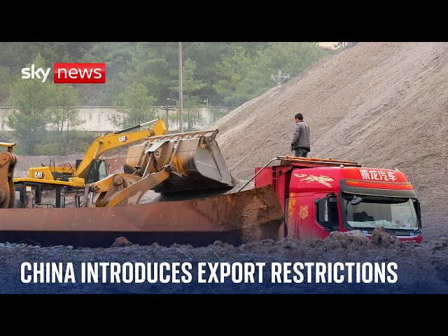 ⁣China restricts exports on essential minerals as leverage with the West