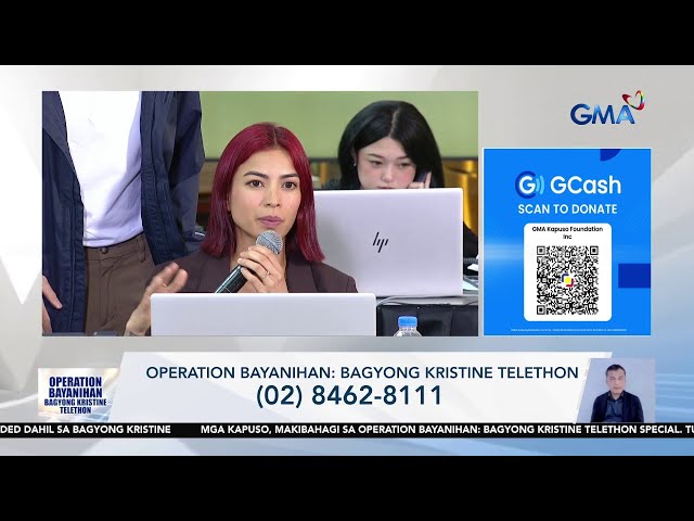 ⁣Glaiza de Castro, nakiisa sa GMA Operation Bayanihan: Bagyong Kristine Telethon