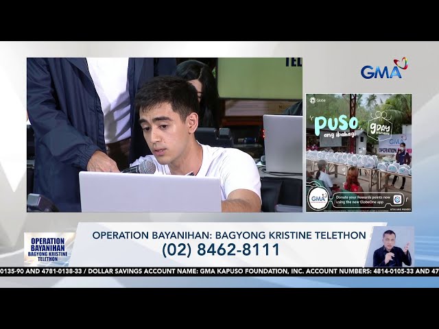 ⁣Yasser Marta, nakiisa sa GMA Operation Bayanihan: Bagyong Kristine Telethon