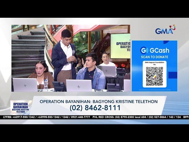 ⁣Tom Rodriguez, nakiisa sa GMA Operation Bayanihan: Bagyong Kristine Telethon