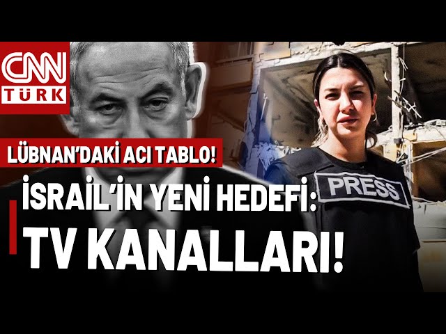 ⁣İsrail'in Yeni Hedefi! Lübnan'da Televizyon Binası Bakın Ne Hale Geldi...