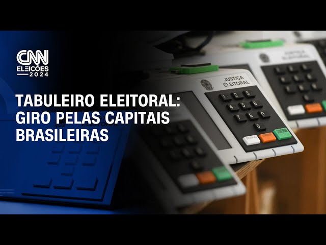 ⁣Tabuleiro Eleitoral: giro pelas capitais brasileiras | CNN NOVO DIA