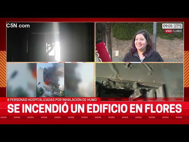 ⁣INCENDIO en un EDIFICIO en FLORES: HABLAN los TESTIGOS y VECINOS