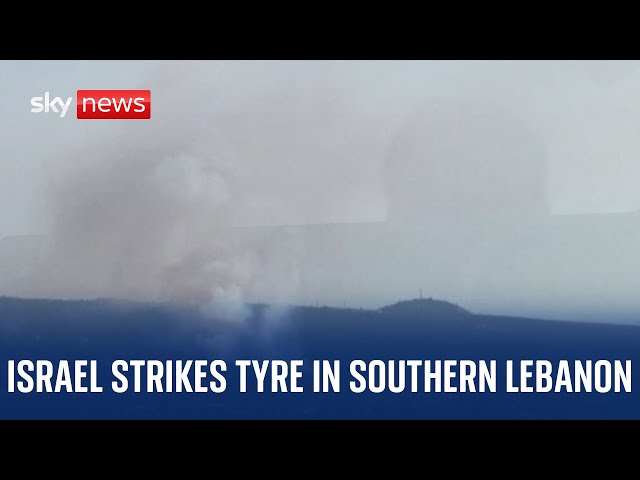 ⁣Watch live: Israel strikes Lebanon's southern coastal city of Tyre