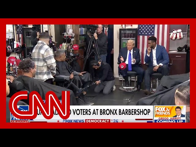 ⁣Review of longer video shows Fox News edited out Trump ramblings from barbershop interview