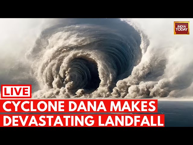 ⁣Cyclone Dana Live Updates: One Dead In West Bengal, Waterlogging Brings Kolkata To A Halt