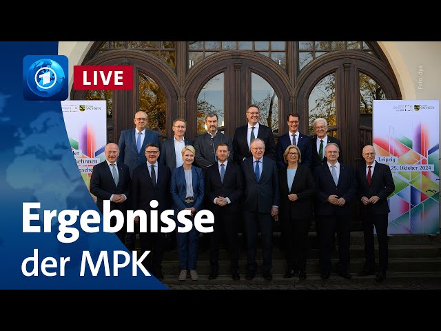 ⁣Live: Ministerpräsident:innen nach Konferenz – Asylpolitik und mögliche Rundfunkreform im Fokus