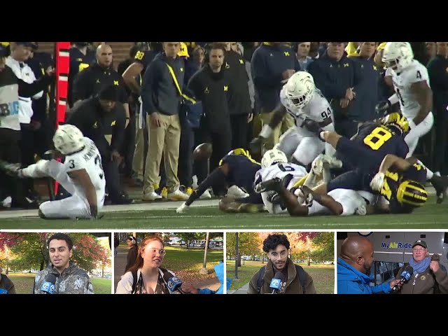 ⁣Students & fans ready for Michigan-Michigan State rivalry game this weekend