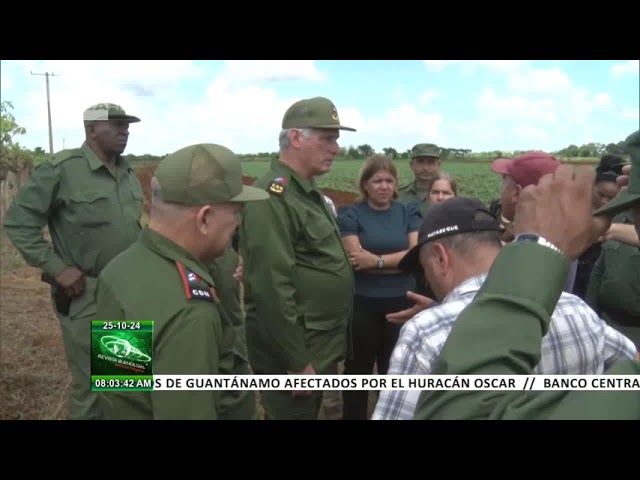 ⁣Recorre presidente de Cuba la provincia de Artemisa