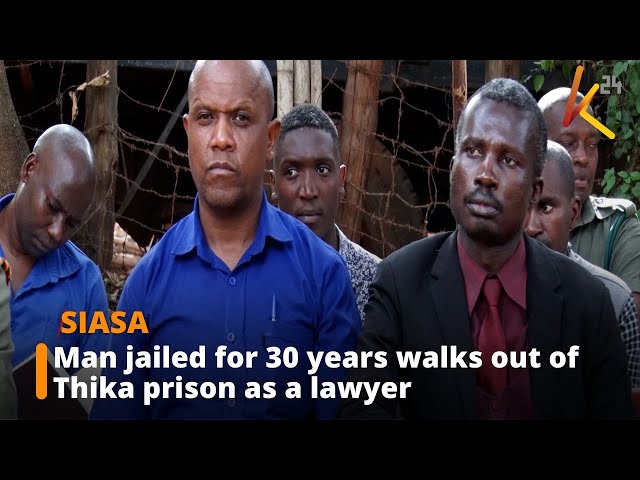 ⁣Man jailed for 30 years for trafficking narcotics walks out of Thika prison as a lawyer