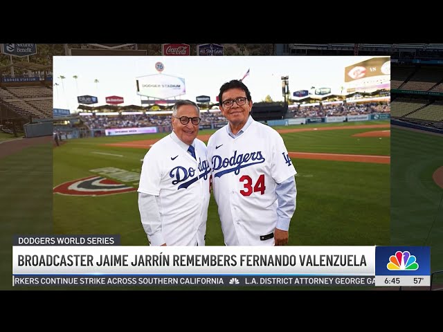 ⁣Broadcaster Jaime Jarrín remembers Fernando Valenzuela