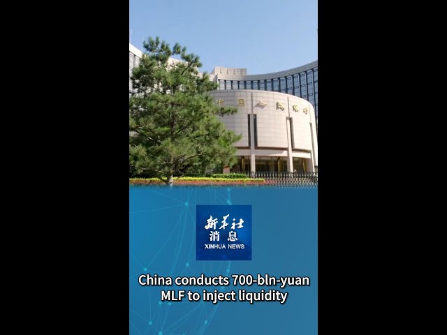 ⁣Xinhua News | China conducts 700-bln-yuan MLF to inject liquidity