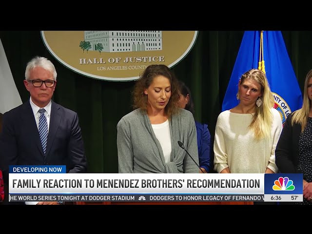 ⁣Gascón recommending Menendez brothers' resentencing