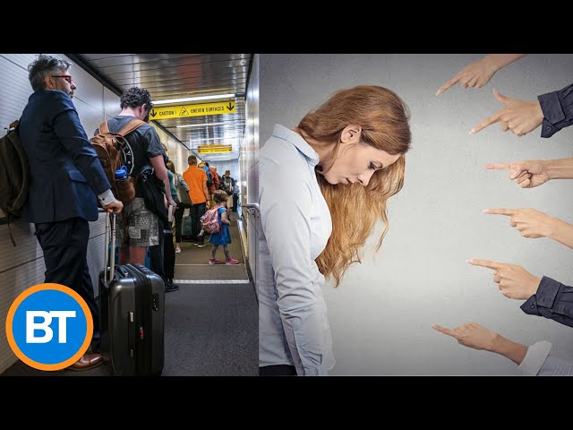 ⁣This airline SHAMES passengers trying to board their plane before they are called