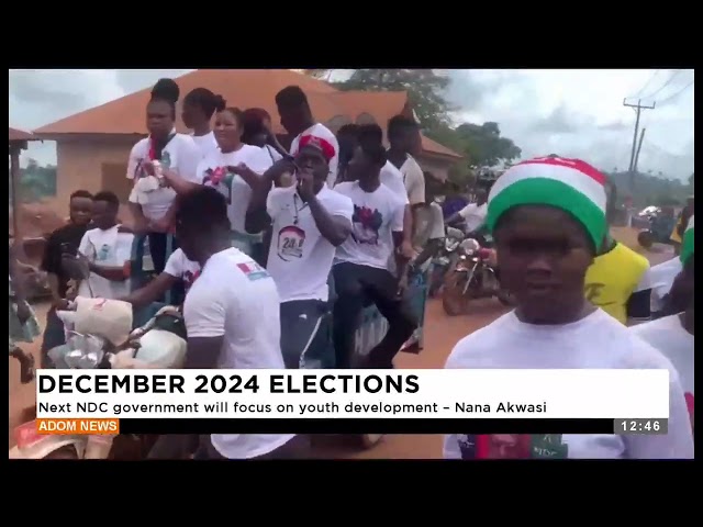 ⁣The next NDC government will focus on youth development. Nana Akwasi