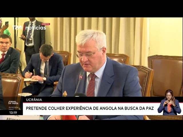 Ministro dos negócios estrangeiros da Ucrânia - Elogia papel do PR João Lourenço como campeão da paz