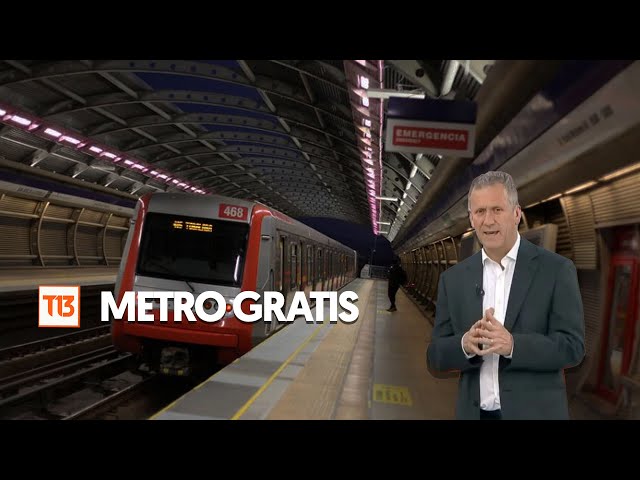 ⁣Metro de Santiago será gratis el fin de semana de elecciones