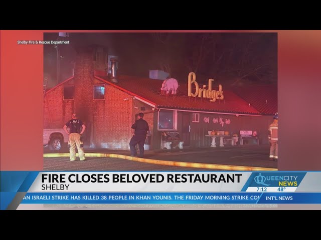 ⁣Longtime Shelby BBQ restaurant catches on fire