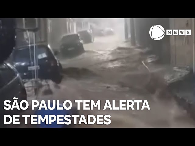 ⁣São Paulo tem alerta de tempestades em todo o estado