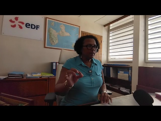 ⁣Marie-Line Bassette, directrice d'EDF Archipel Guadeloupe, explique le black-out