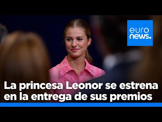 ⁣La princesa Leonor se estrena en la entrega de sus premios, poniendo a Asturias en el mapa