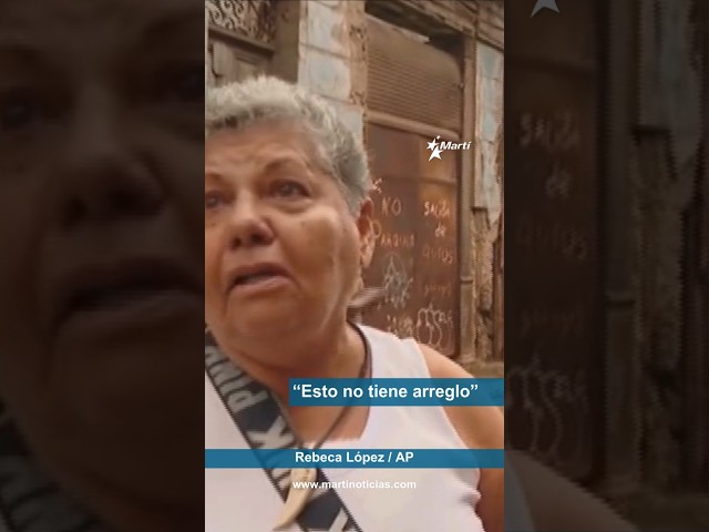 ⁣"Esto no tiene arreglo": cubana lamenta situación del país tras colapso energético. #cuba 