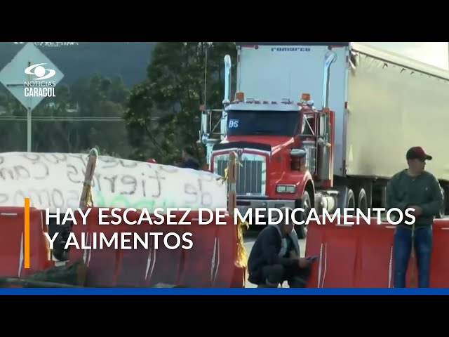 ⁣Paro campesino y paro minero: crece escasez de combustible y represamiento de alimentos