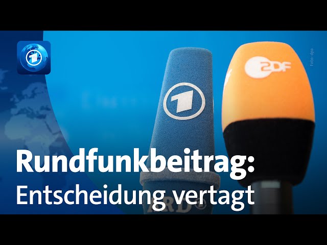 ⁣Entscheidung über Erhöhung des Rundfunkbeitrags auf Dezember vertagt