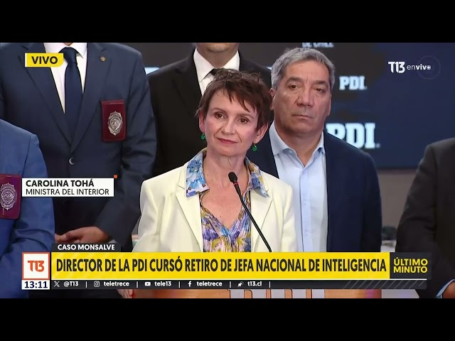 ⁣Carolina Tohá responde a preguntas sobre dejar su cargo por coletazos del caso Monsalve