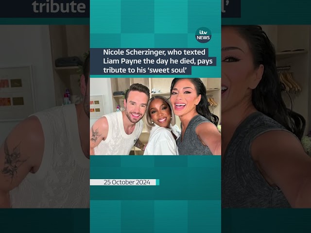 ⁣Nicole Scherzinger pays tribute to Liam Payne 'sweet soul' #itvnews #shorts