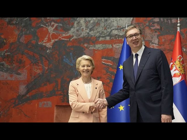 ⁣Von der Leyen pide a Serbia que alinee su política exterior con la de la UE