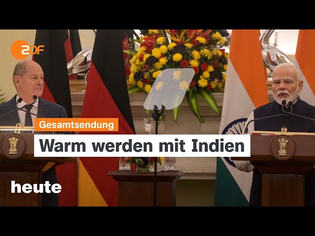 ⁣heute 19:00 Uhr vom 25.10.24 Scholz in Indien, Rundfunkreform, Gespräche zur Waffenruhe in Gaza