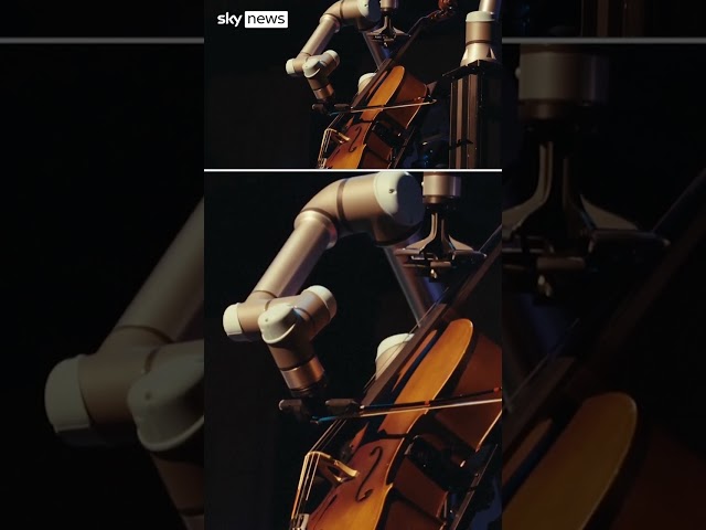 ⁣World's first cello-playing robot joins symphony orchestra in Sweden