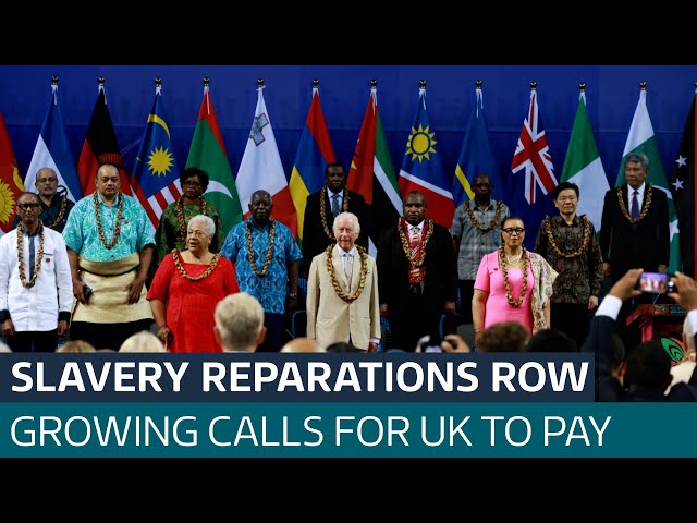 ⁣PM pressured over slavery reparations, as King nods to 'painful' past | ITV News