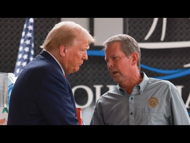 ⁣Kemp discusses relationship with Trump as tight Georgia race against Harris remains