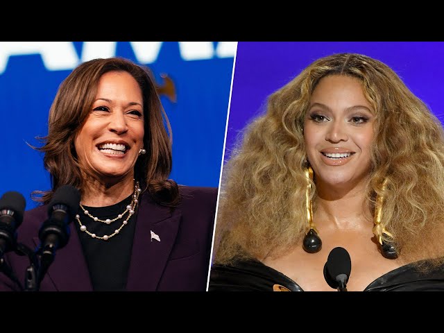 ⁣LIVE: Beyoncé campaigns with Harris in Houston