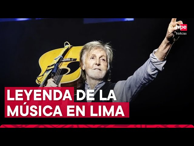 ⁣Paul McCartney llegó a Lima para concierto en Lima