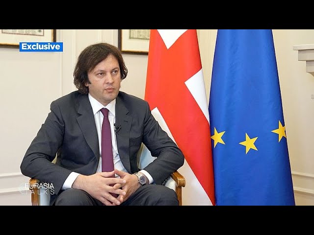 ⁣Georgian PM Kobakhidze rejects Russian influence and embraces Europe ahead of elections