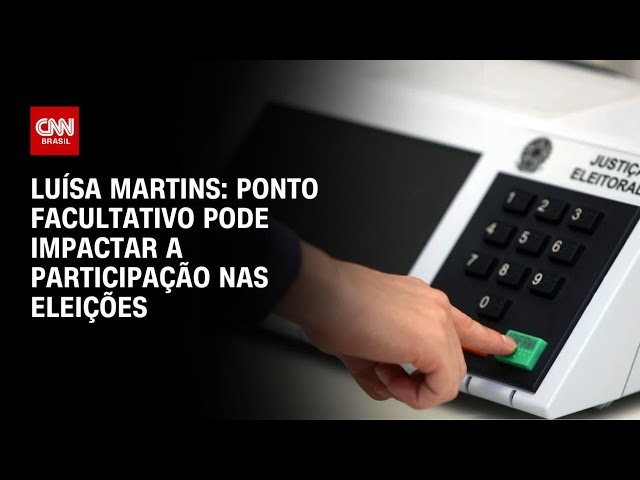 ⁣Luísa Martins: Ponto facultativo na segunda pode impactar a participação nas eleições | BASTIDORES